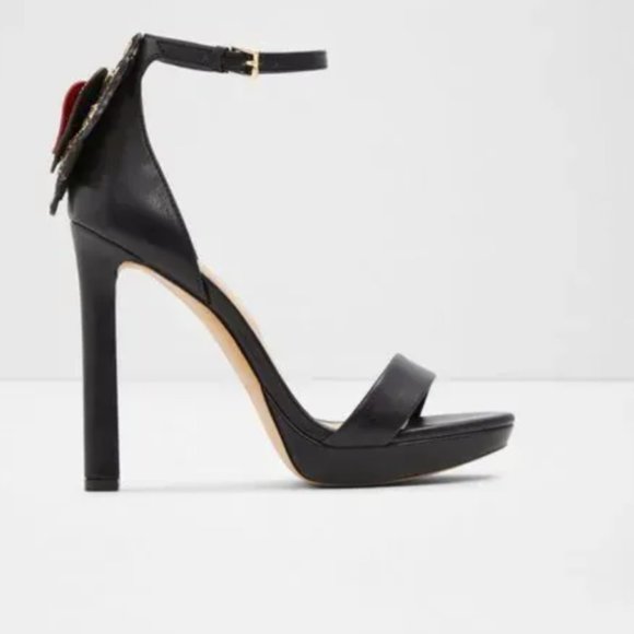 Platform sandals with beautiful applique on heel - NWOT - Picture 7 of 9